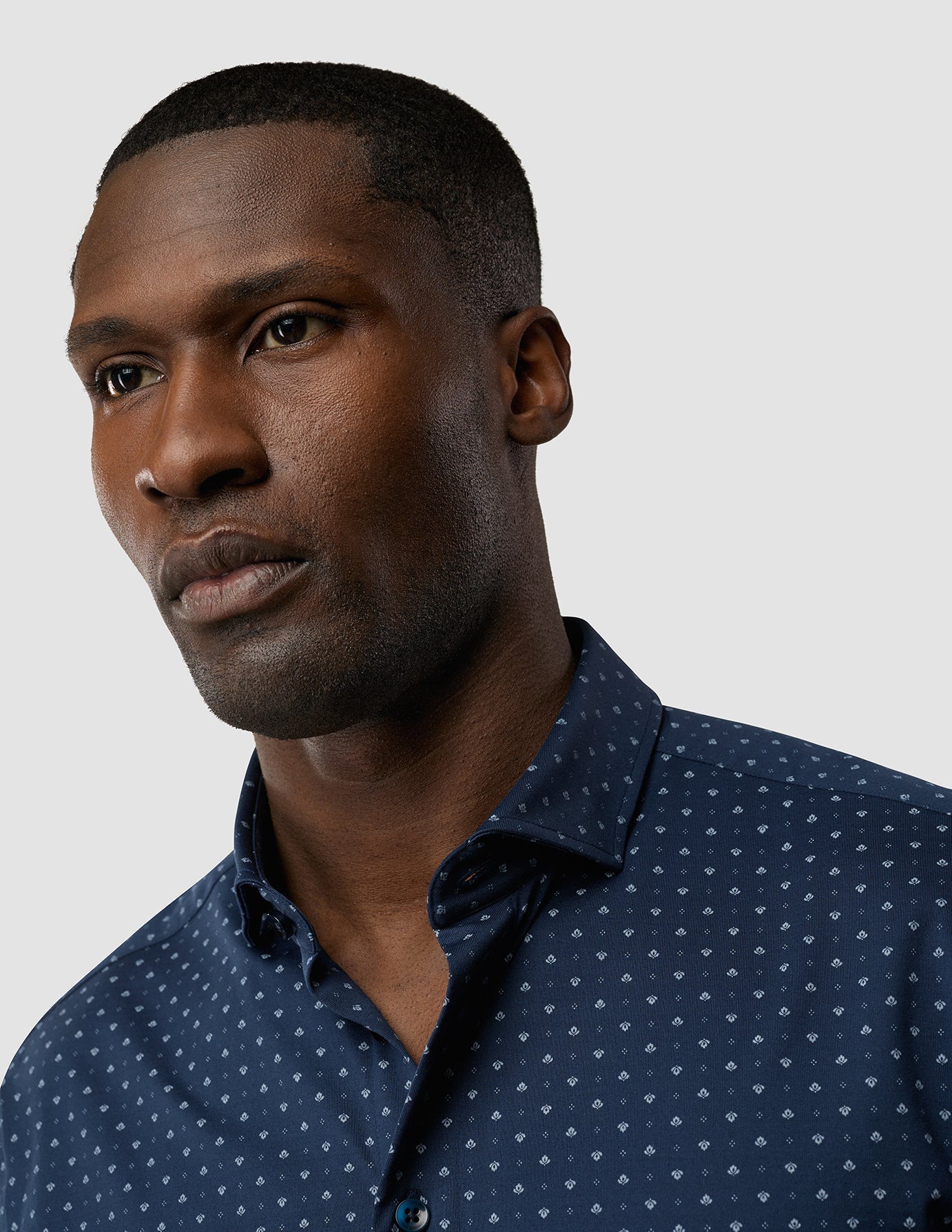 Classic Short Sleeve Shirt Lotus Navy